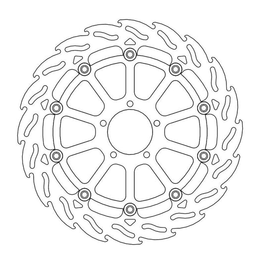 Moto-Master Flame Bremseplate foran høyre KTM: 1290 Superduke