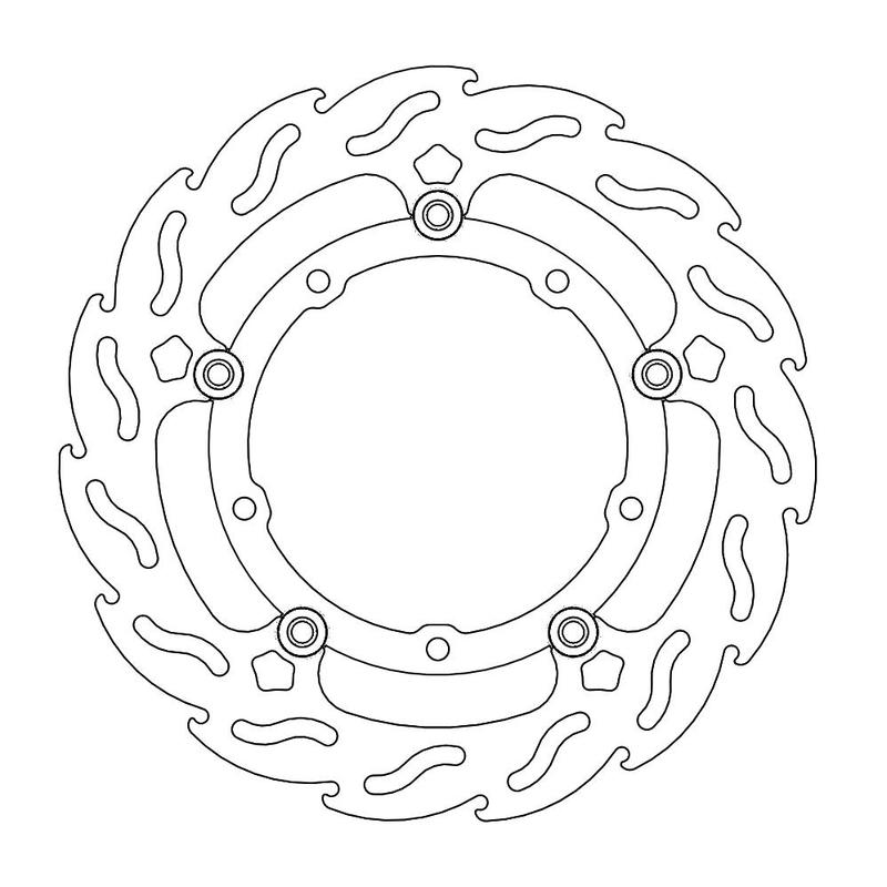 Moto-Master Flame Bremseplate foran venstre Yamaha: MT-07