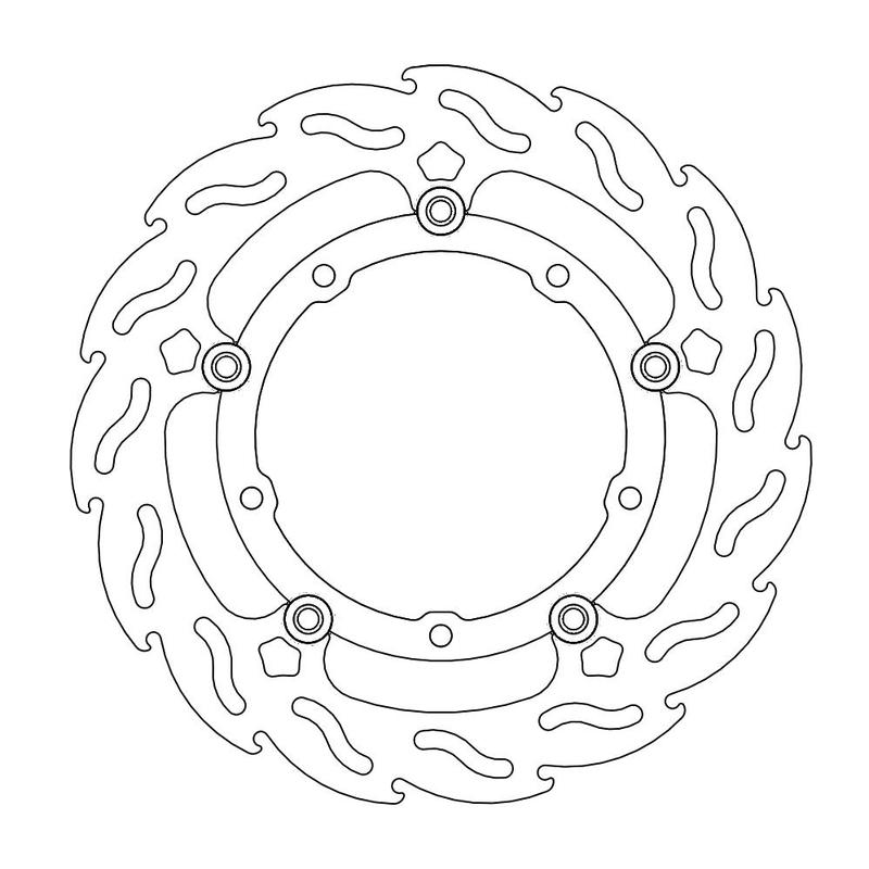 Moto-Master Flame Bremseplate foran høyre Yamaha: MT-07