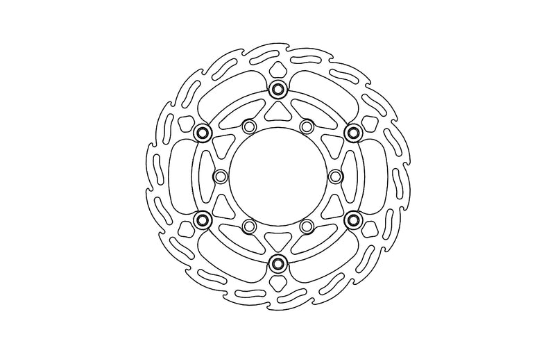 Moto-Master Flame Bremseplate foran Ø260 Kawasaki: KX85, KX100
