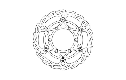 Moto-Master Flame Bremseplate foran Ø260 Kawasaki: KX85, KX100