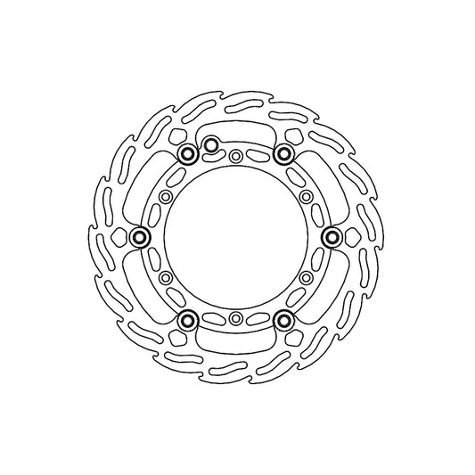 Moto-Master Flame Bremseplate foran Ø260 Husqvarna: Factory blue