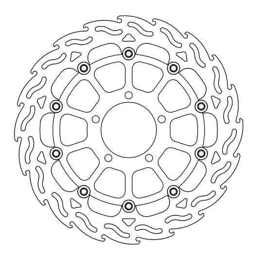 Moto-Master Flame Bremseplate foran høyre Kawasaki: ZX-10