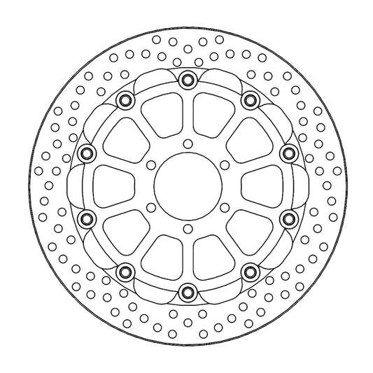 Moto-Master Racing Halo Bremseplate foran Ducati: Monster 620/695, Monster 800 S2R
