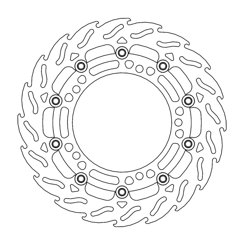 Moto-Master Flame Bremseskive foran venstre Kawasaki: Z650/900, Ninja 650 2017-->