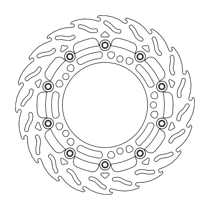 Moto-Master Flame Bremseskive foran høyre Kawasaki: Z650/900, Ninja 650 2017-->