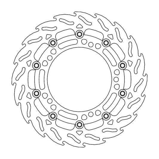 Moto-Master Flame Bremseskive foran høyre Kawasaki: Z650/900, Ninja 650 2017-->