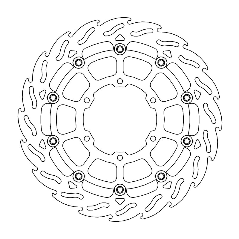 Moto-Master Flame Bremseskive foran venstre Suzuki: GSX-R1000/R 2017-->