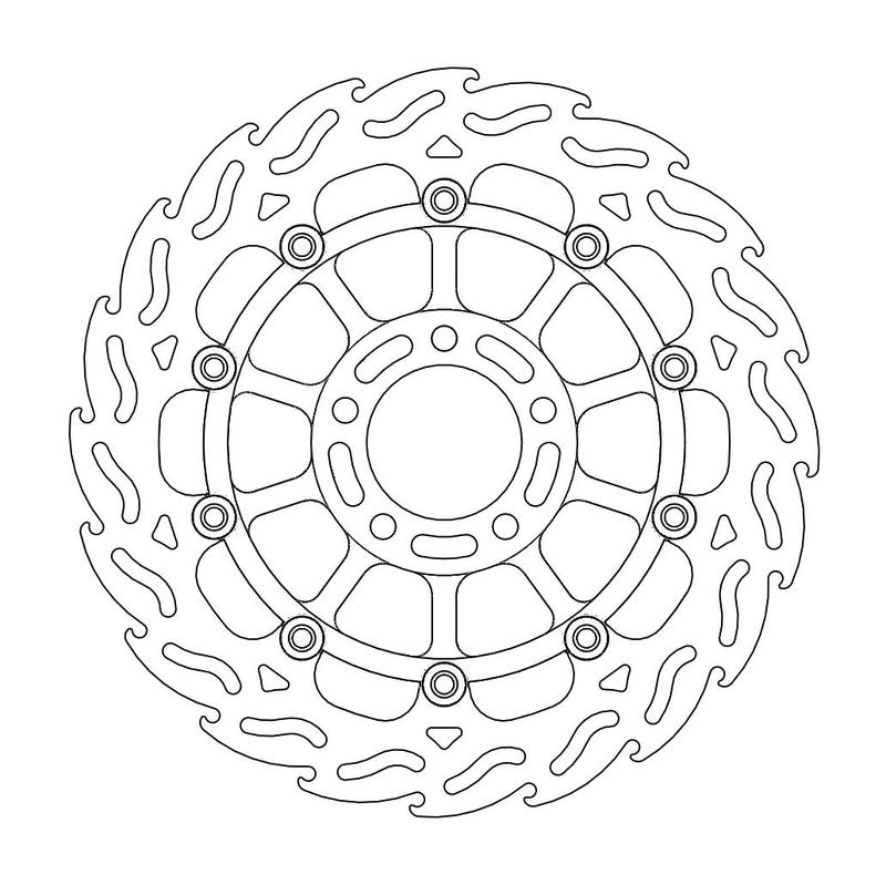 Moto-Master Flame Bremseskive foran venstre Suzuki: GSX-R 750-1100