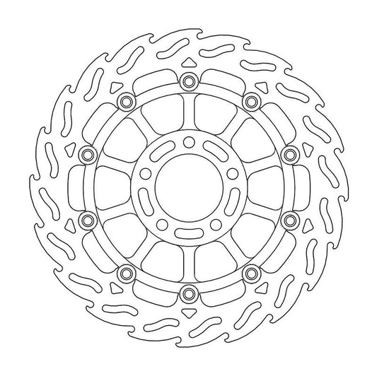 Moto-Master Flame Bremseskive foran venstre Suzuki: GSX 750-1200, RGV 250
