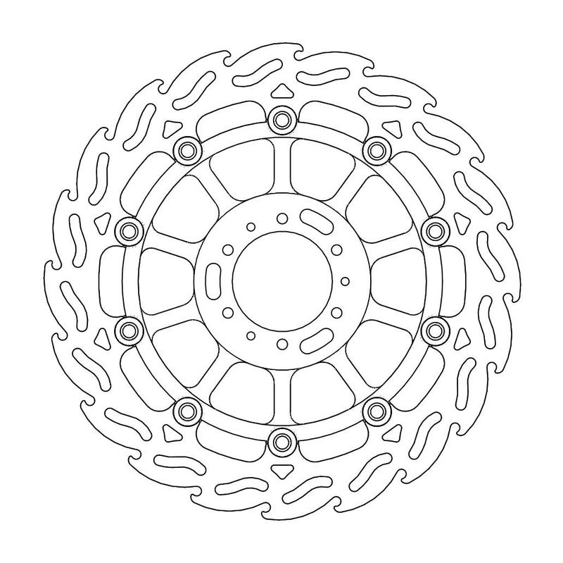 Moto-Master Flame Bremseskive foran venstre Honda: CBR 900 RR, CBR 600 F,