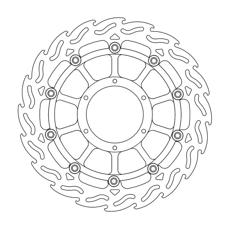 Moto-Master Flame Bremseskive foran venstre Honda: VTR 1000 SP1 & SP2