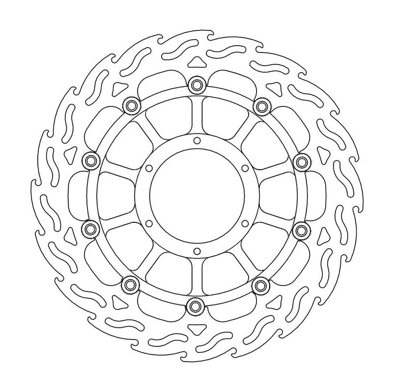 Moto-Master Flame Bremse-skive foran venstre Honda: CBR 900-954 RR