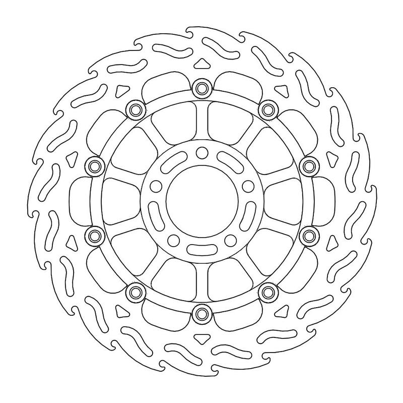 Moto-Master Flame Bremse Skive foran høyre Suzuki: GSX-R 750-1100