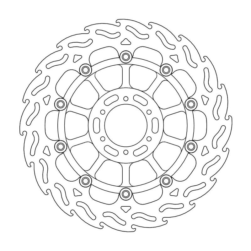 Moto-Master Flame Bremse Skive foran høyre Honda: CBR 900 RR Fireblade