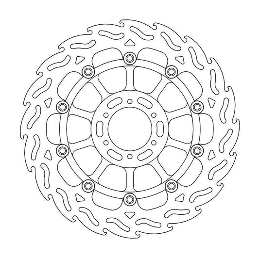 Moto-Master Flame Bremse Skive foran høyre Honda: CBR 900 RR Fireblade