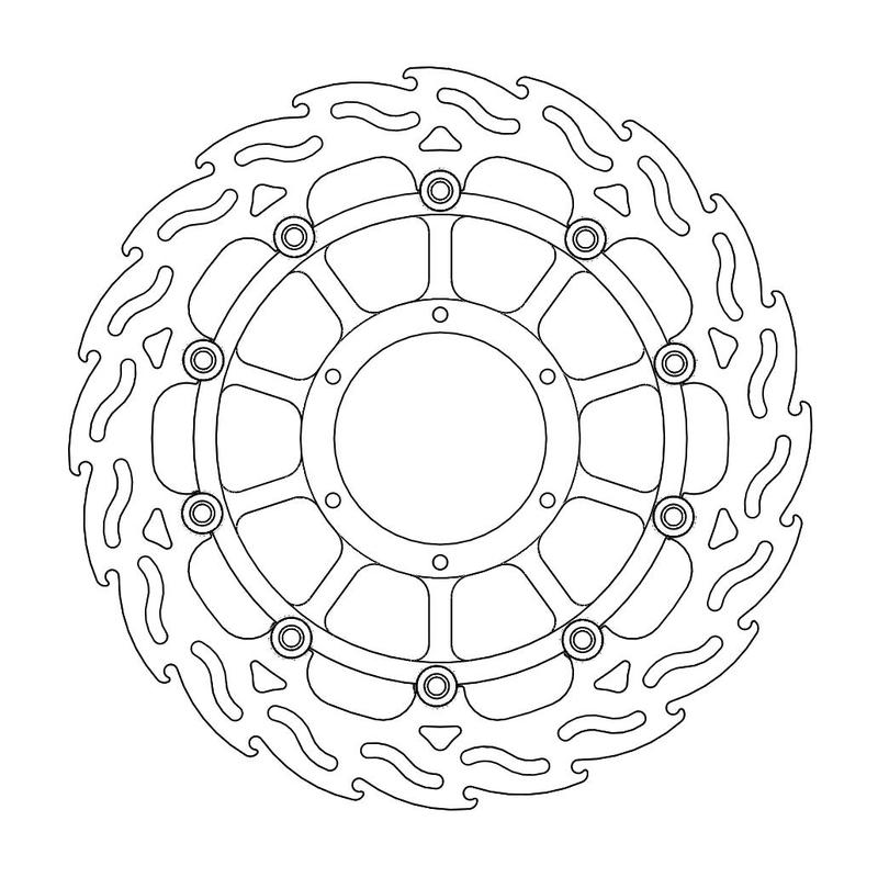 Moto-Master Flame Bremsekskive foran høyre Honda: CBR 900-954 RR