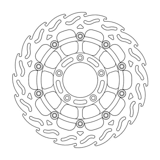 Moto-Master Flame Bremsekskive foran venstre MV Agusta: F4
