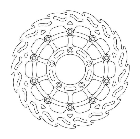Moto-Master Flame Bremsekskive foran høyre MV Agusta: F4