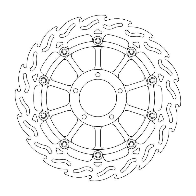 Moto-Master Flame Bremseplate venstre foran Ducati: 749, 999