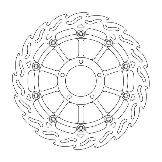 Moto-Master Flame Bremseplate venstre foran Ducati: 749, 999