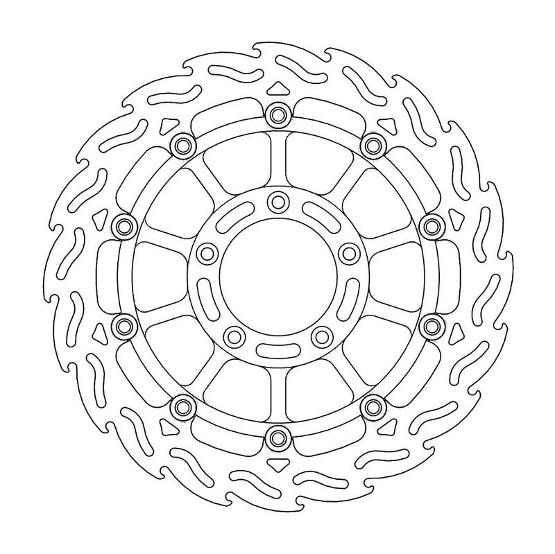 Moto-Master Flame Bremseplate høyre foran MV Agusta