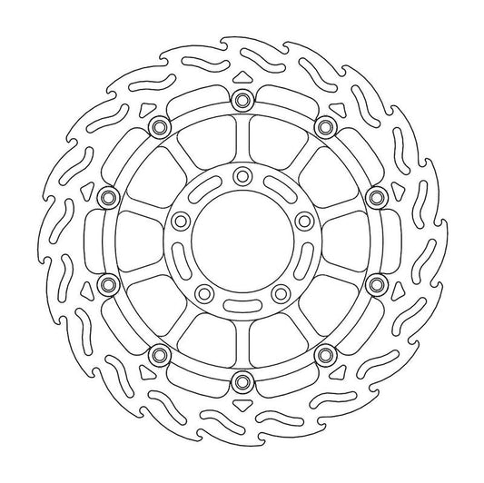 Moto-Master Flame Bremseplate høyre foran MV Agusta