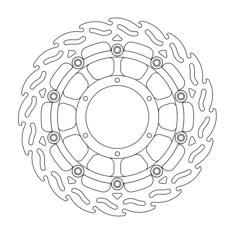 Moto-Master Flame Brakedisc foran høyre Honda: CBF 600, N / DN-01 / CBF 1000