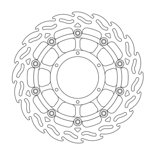 Moto-Master Flame Brakedisc foran høyre Honda: CBF 600, N / DN-01 / CBF 1000