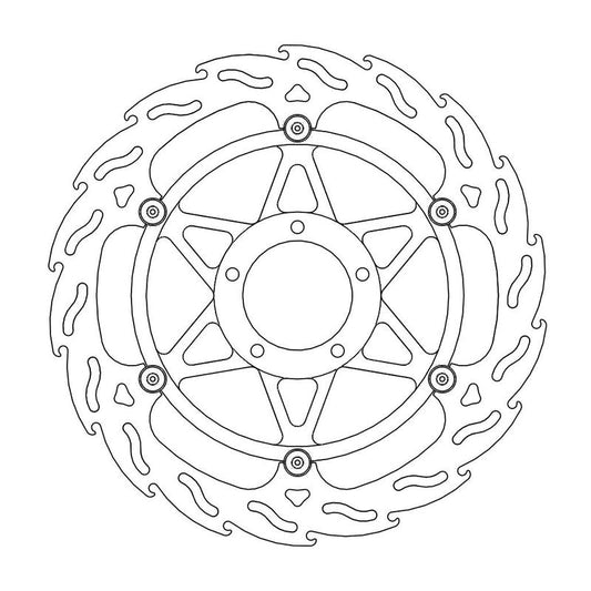 Moto-Master Flame Bremseplate foran høyre 1098R, 1198, Streetfighter