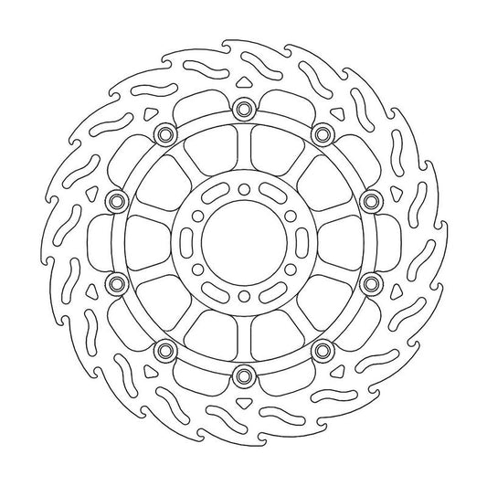 Moto-Master Flame Bremseplate høyre foran KTM 950 SMR, SMT