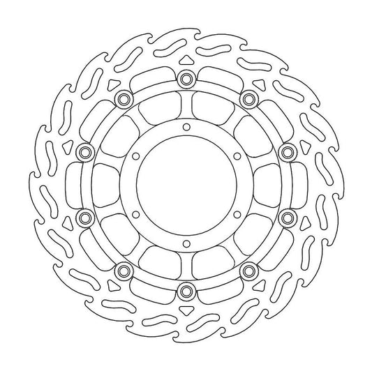 Moto-Master Flame Bremseplate venstre foran Hornet 600