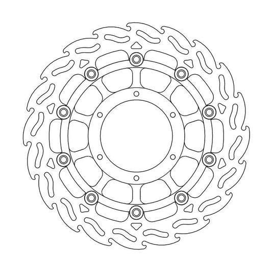 Moto-Master Flame Bremseplate høyre foran Hornet 600