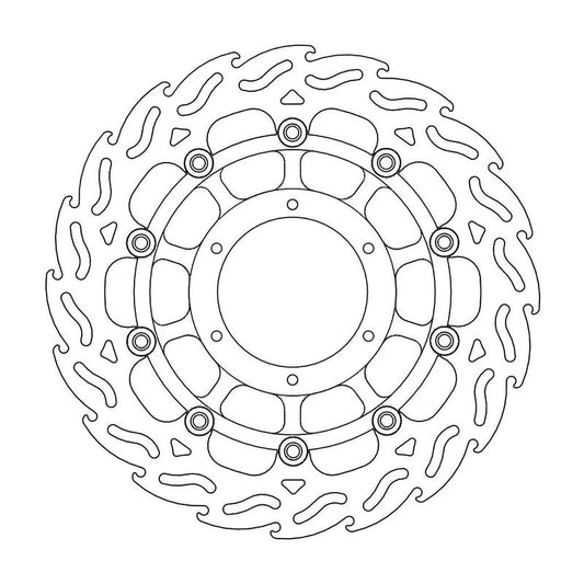 Moto-Master Flame Bremseplate venstre foran Pan European, ABS, ST 1300