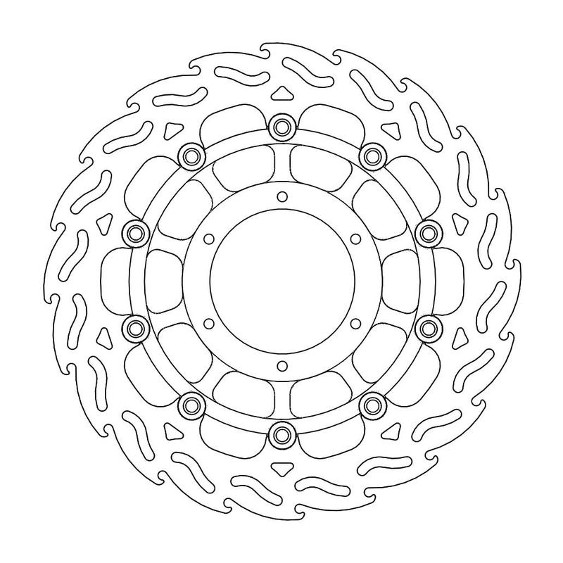 Moto-Master Flame Bremseplate høyre foran Pan European, ABS, ST 1300