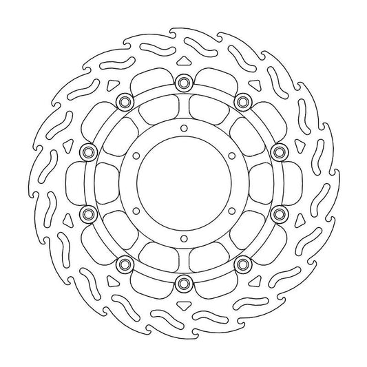Moto-Master Flame Bremseplate høyre foran Pan European, ABS, ST 1300