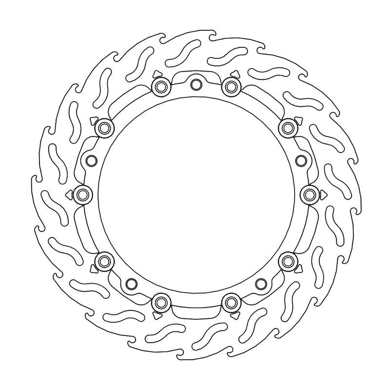 Moto-Master Flame Bremseplate venstre foran BMW: R1200GS/Adventure