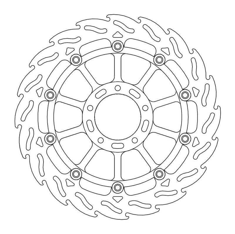 Moto-Master Flame Bremseplate foran høyre Ducati: Diavel/Carbon, Monster 796/1100/
