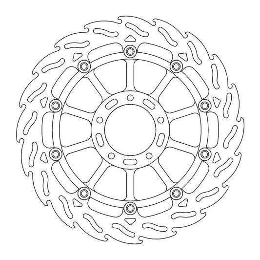 Moto-Master Flame Bremseplate foran høyre Ducati: Diavel/Carbon, Monster 796/1100/