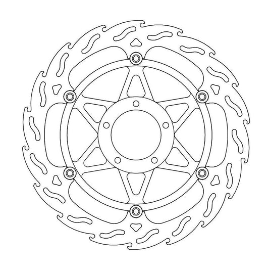 Moto-Master Flame Bremseplate foran venstre Ducati Paningale 1199, 848 Corse Special