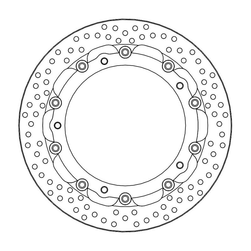 Moto-Master Racing Halo Bremseplate foran 5,5mm BMW S1000RR