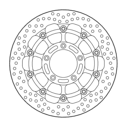 Moto-Master Racing Halo Bremseplate foran 5,5mm MV Agusta: F4