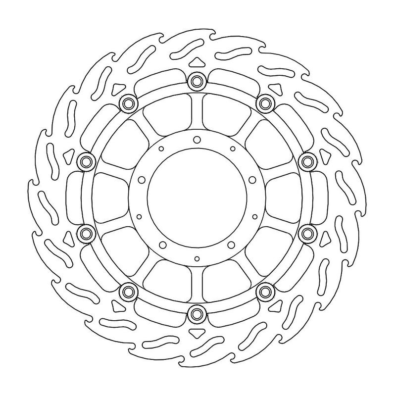 Moto-Master Flame Bremseplate foran venstre Honda: VFR1200F / DCT / Parkeringsbrems
