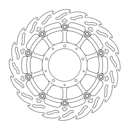 Moto-Master Flame Bremseplate foran venstre Honda: VFR1200F / DCT / Parkeringsbrems