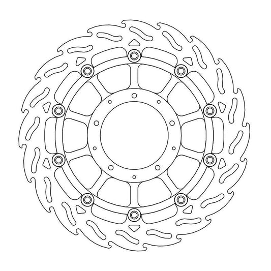 Moto-Master Flame Bremseplate foran høyre Honda: VFR1200F / DCT / Parkeringsbrems