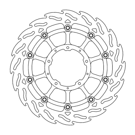 Moto-Master Flame Bremseplate foran høyre Honda: CBR1000RR Fireblade, SP 2017-->