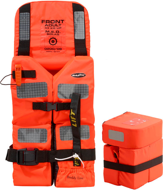 Baltic 2010 M.E.D./SOLAS redningsvest oransje Voksen 43+kg