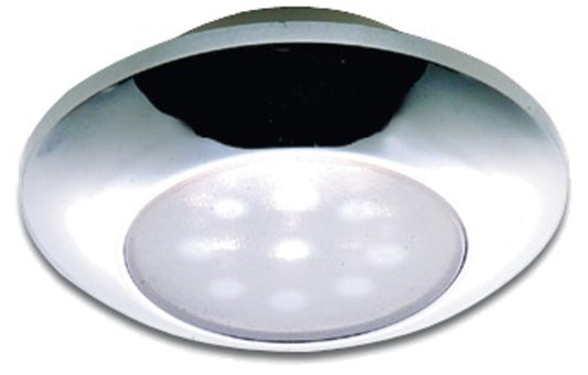 Osculati vanntett forkrommet taklampe, hvitt LED-lys