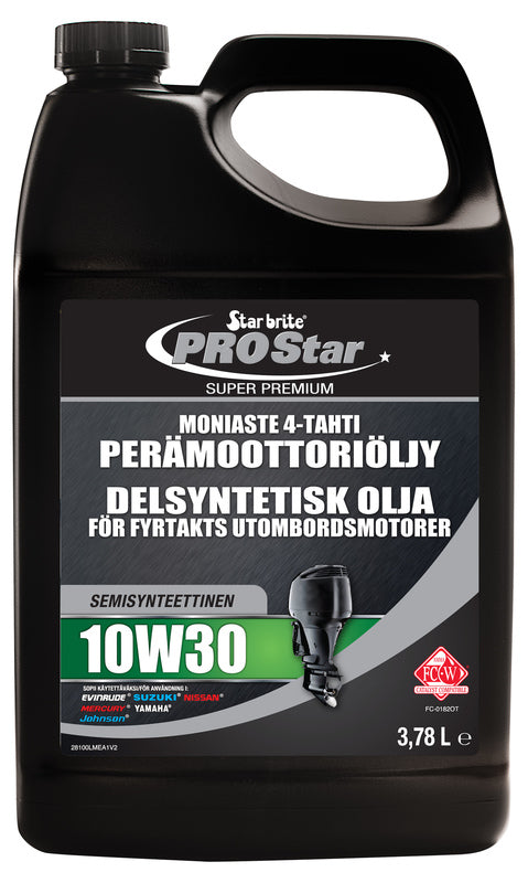 Star brite Super Premium Syntetisk Blandet 4-taktsolje 10W30 3,78L