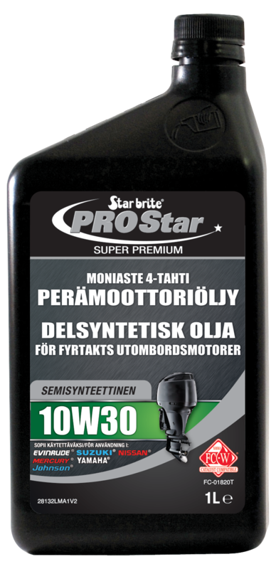 Star brite Super Premium Syntetisk Blandet 4-taktsolje 10W30 1L